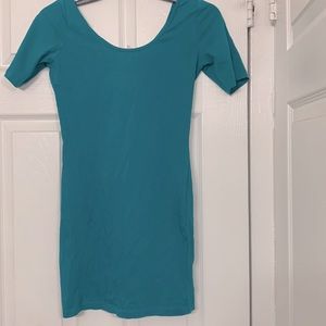 Mini blue summer dress